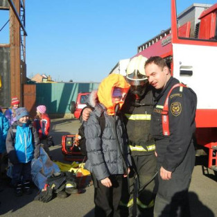 Návštěva hasičů v Chotěboři
