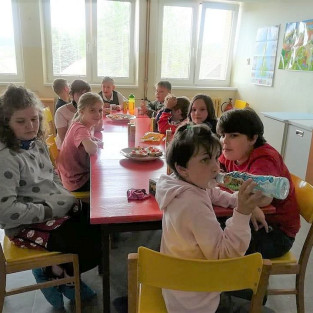 Návštěva páťáků v borovské škole