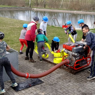 Mladí hasiči - příprava na soutěž 2022