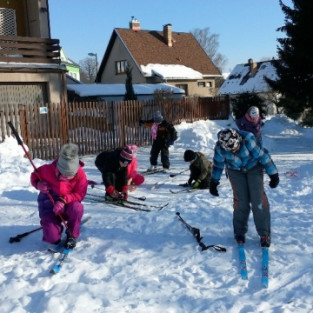 Tělocvik na sněhu